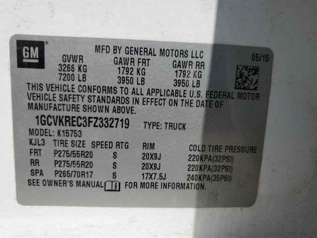 Photo 11 VIN: 1GCVKREC3FZ332719 - CHEVROLET SILVERADO 