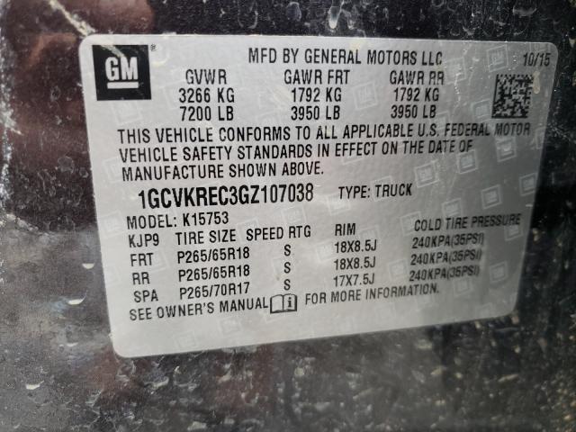 Photo 9 VIN: 1GCVKREC3GZ107038 - CHEVROLET SILVERADO 