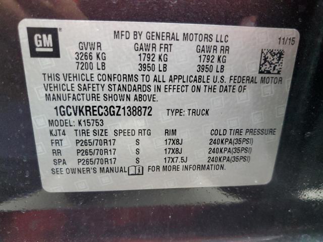 Photo 9 VIN: 1GCVKREC3GZ138872 - CHEVROLET SILVERADO 