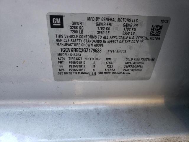 Photo 11 VIN: 1GCVKREC3GZ179633 - CHEVROLET SILVERADO 1500 