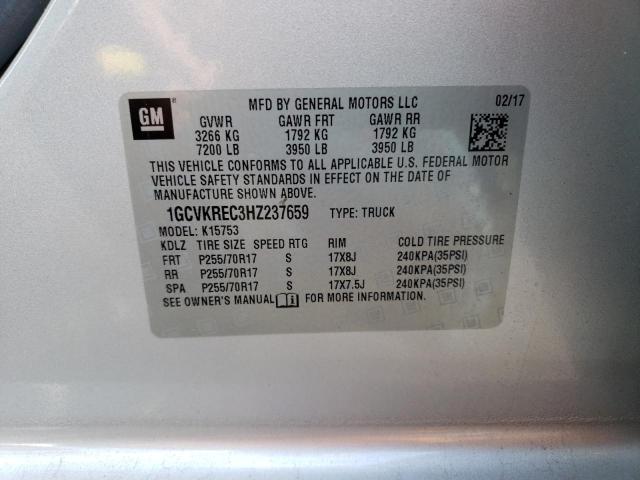 Photo 11 VIN: 1GCVKREC3HZ237659 - CHEVROLET SILVERADO 