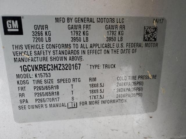 Photo 11 VIN: 1GCVKREC3HZ320167 - CHEVROLET SILVERADO 