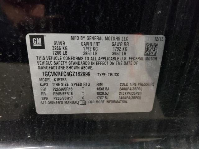 Photo 11 VIN: 1GCVKREC4GZ162999 - CHEVROLET SILVERADO 