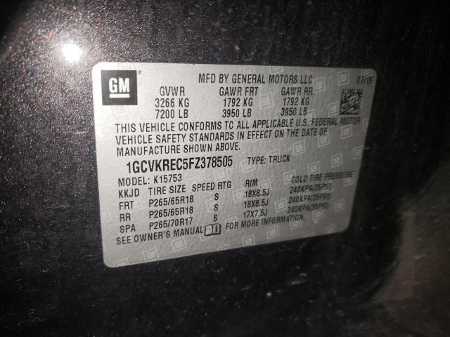 Photo 12 VIN: 1GCVKREC5FZ378505 - CHEVROLET SILVERADO 