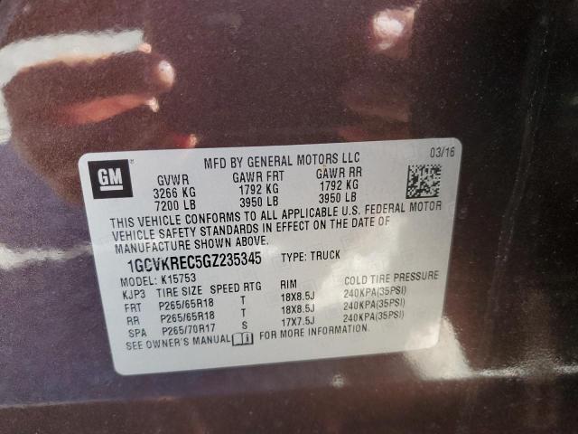 Photo 11 VIN: 1GCVKREC5GZ235345 - CHEVROLET SILVERADO 