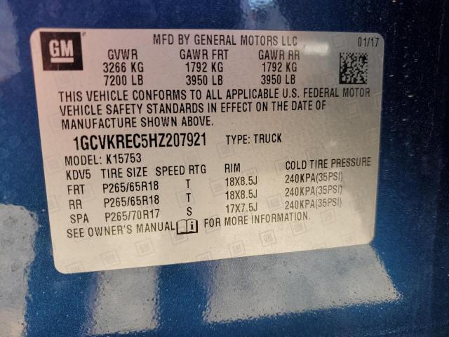 Photo 9 VIN: 1GCVKREC5HZ207921 - CHEVROLET SILVERADO 