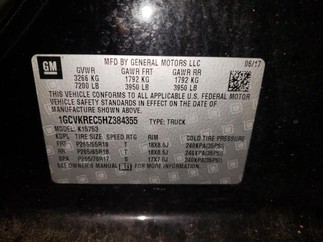 Photo 11 VIN: 1GCVKREC5HZ384355 - CHEVROLET SILVERADO 