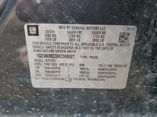 Photo 11 VIN: 1GCVKREC5HZ389927 - CHEVROLET SILVERADO 