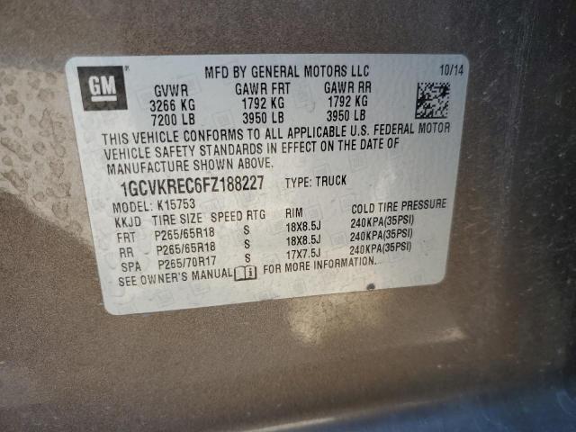 Photo 11 VIN: 1GCVKREC6FZ188227 - CHEVROLET SILVERADO 