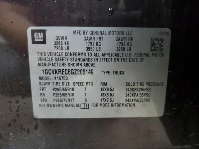 Photo 11 VIN: 1GCVKREC6GZ200149 - CHEVROLET SILVERADO 