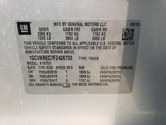 Photo 11 VIN: 1GCVKREC7FZ426733 - CHEVROLET SILV1500 4 