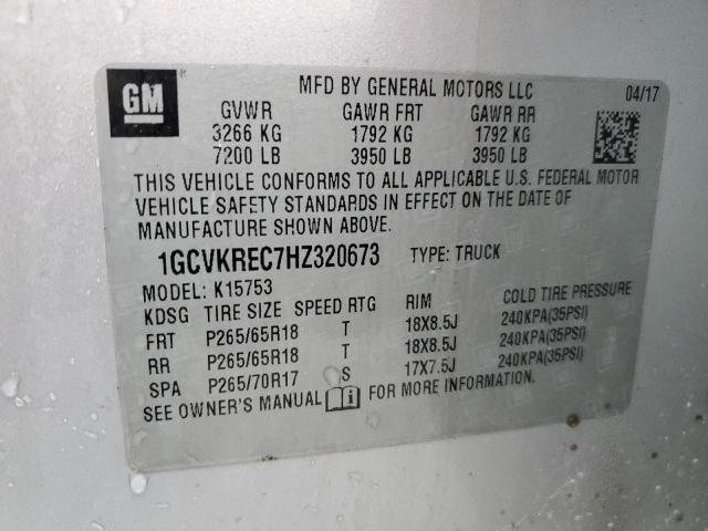 Photo 11 VIN: 1GCVKREC7HZ320673 - CHEVROLET SILVERADO 