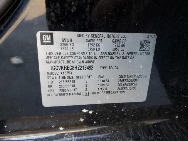 Photo 11 VIN: 1GCVKREC8HZ218492 - CHEVROLET SILVERADO 