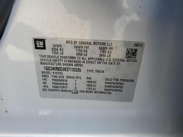 Photo 9 VIN: 1GCVKREC9EZ115335 - CHEVROLET SILVER1500 