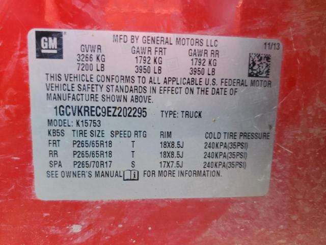 Photo 9 VIN: 1GCVKREC9EZ202295 - CHEVROLET SILV1500 2 