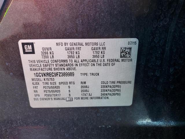 Photo 11 VIN: 1GCVKREC9FZ389989 - CHEVROLET SILVERADO 