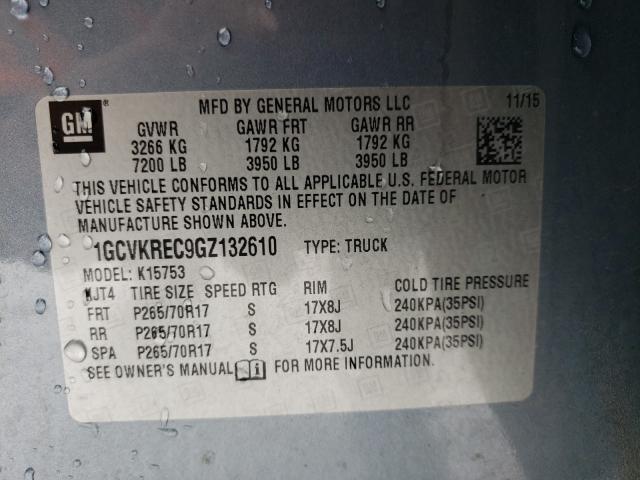 Photo 9 VIN: 1GCVKREC9GZ132610 - CHEVROLET SILVERADO 