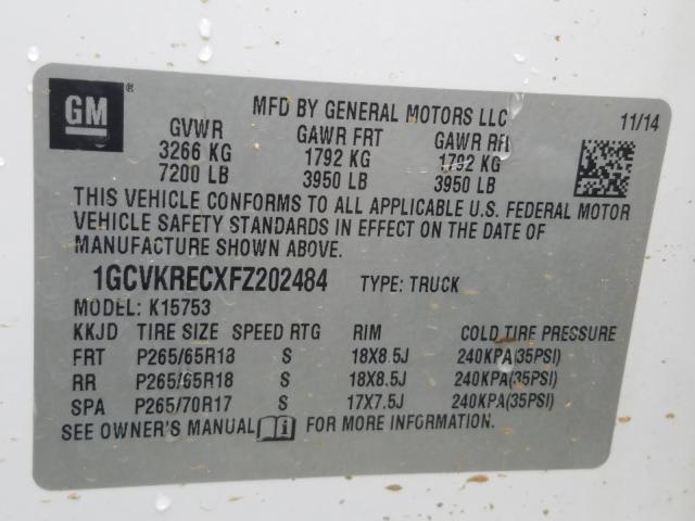 Photo 9 VIN: 1GCVKRECXFZ202484 - CHEVROLET SILVERADO 