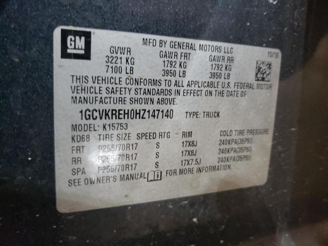 Photo 9 VIN: 1GCVKREH0HZ147140 - CHEVROLET SILVERADO 