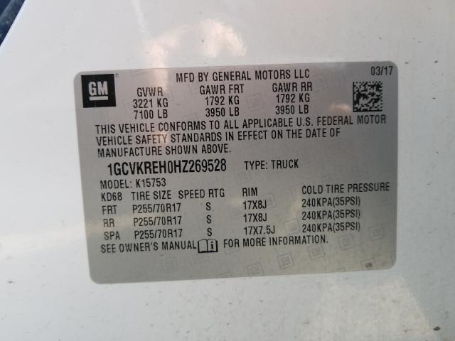 Photo 9 VIN: 1GCVKREH0HZ269528 - CHEVROLET SILVERADO 