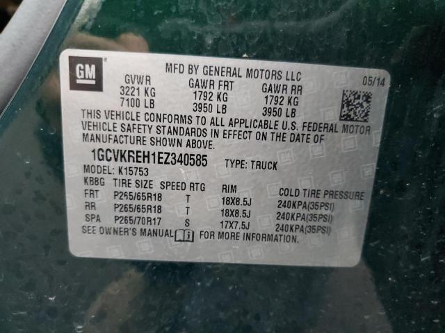 Photo 12 VIN: 1GCVKREH1EZ340585 - CHEVROLET SILVERADO 