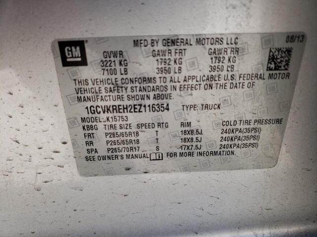 Photo 11 VIN: 1GCVKREH2EZ116354 - CHEVROLET SILVERADO 