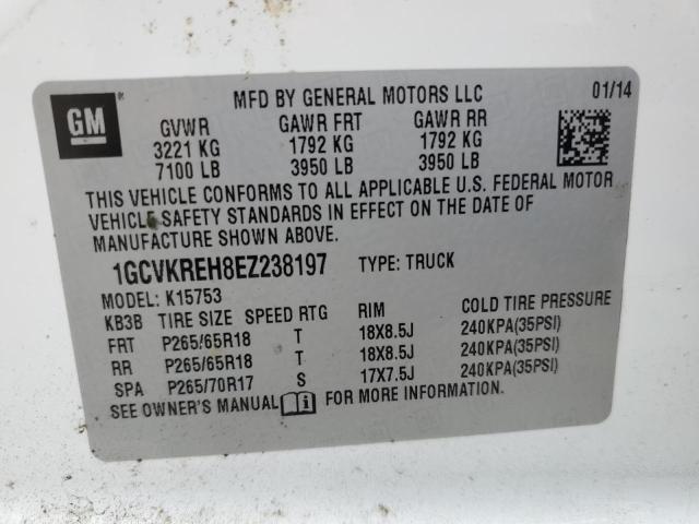 Photo 11 VIN: 1GCVKREH8EZ238197 - CHEVROLET SILVERADO 