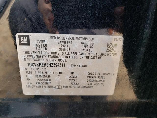 Photo 11 VIN: 1GCVKREH8HZ394311 - CHEVROLET SILVERADO 