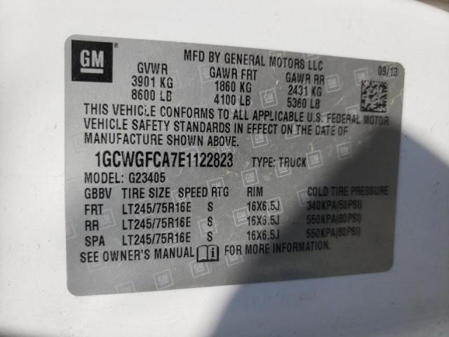 Photo 9 VIN: 1GCWGFCA7E1122823 - CHEVROLET EXPRESS G2 