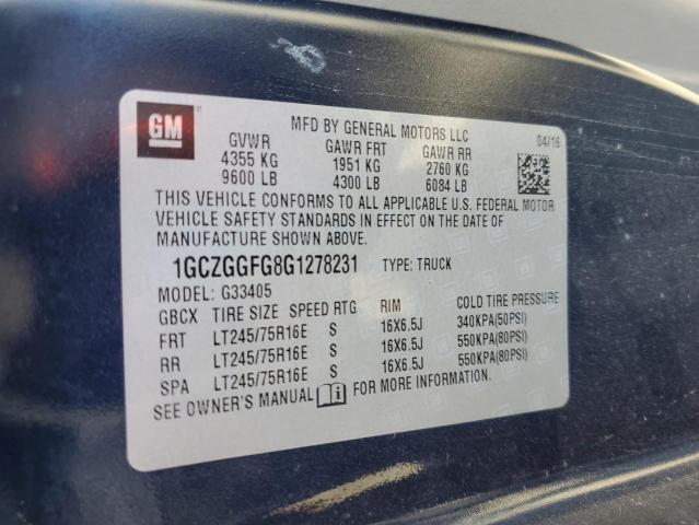 Photo 12 VIN: 1GCZGGFG8G1278231 - CHEVROLET EXPRESS G3 