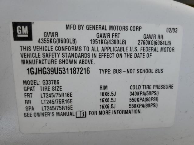 Photo 12 VIN: 1GJHG39U531187216 - GMC SAVANA G35 