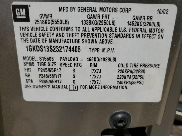 Photo 11 VIN: 1GKDS13S232174406 - GMC ENVOY 