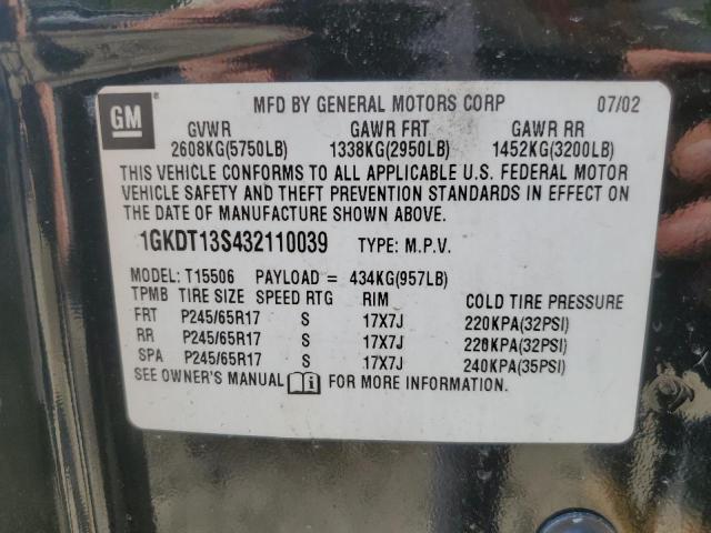 Photo 12 VIN: 1GKDT13S432110039 - GMC ENVOY 