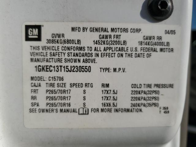 Photo 12 VIN: 1GKEC13T15J230550 - GMC YUKON 