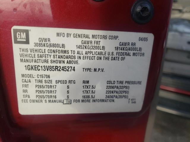 Photo 12 VIN: 1GKEC13V85R245274 - GMC YUKON 