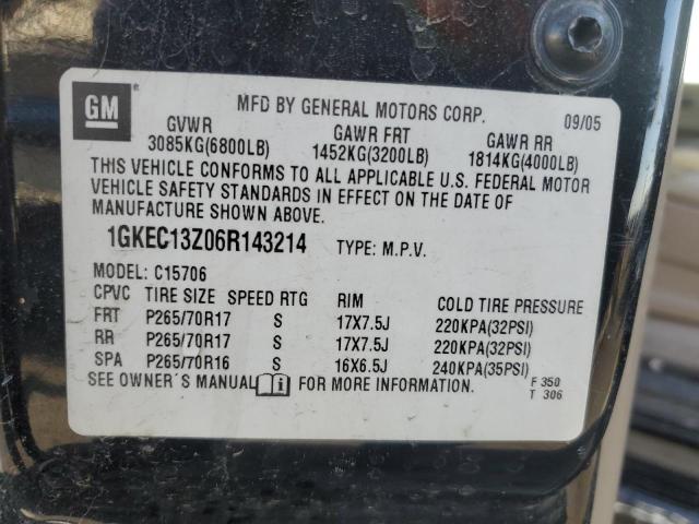 Photo 12 VIN: 1GKEC13Z06R143214 - GMC YUKON 