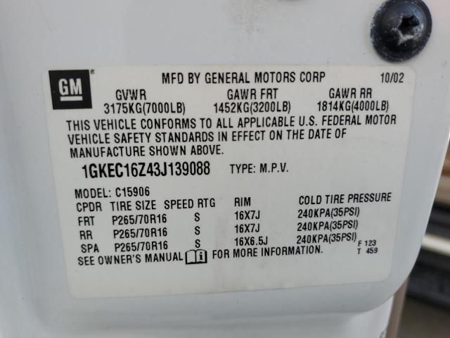 Photo 12 VIN: 1GKEC16Z43J139088 - GMC YUKON XL C 