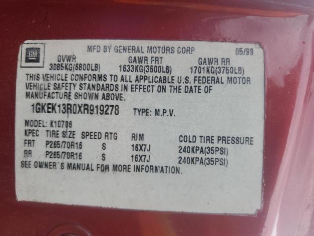 Photo 12 VIN: 1GKEK13R0XR919278 - GMC DENALI 