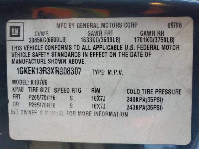 Photo 12 VIN: 1GKEK13R3XR908307 - GMC DENALI 