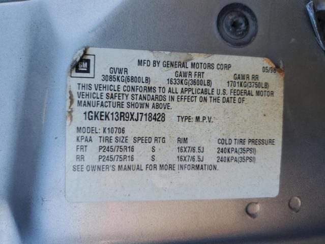 Photo 12 VIN: 1GKEK13R9XJ718428 - GMC YUKON 