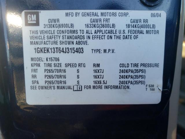 Photo 12 VIN: 1GKEK13T64J315403 - GMC YUKON 