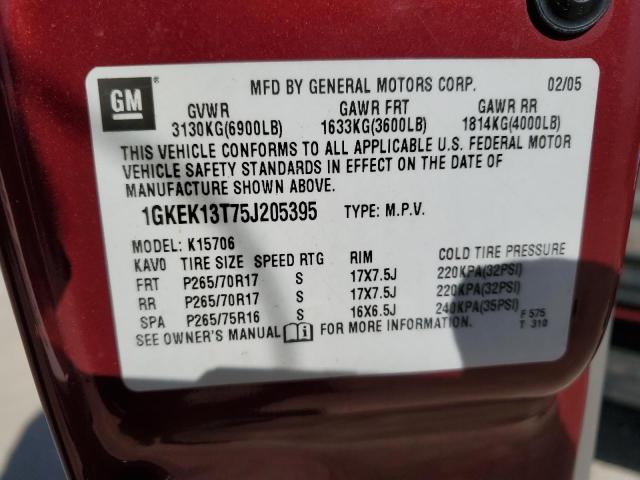 Photo 11 VIN: 1GKEK13T75J205395 - GMC YUKON 