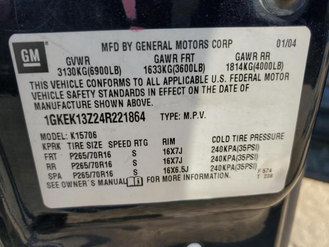 Photo 12 VIN: 1GKEK13Z24R221864 - GMC YUKON 