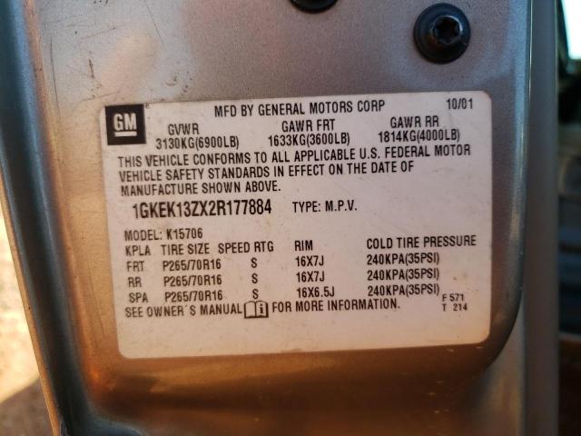 Photo 13 VIN: 1GKEK13ZX2R177884 - GMC YUKON 