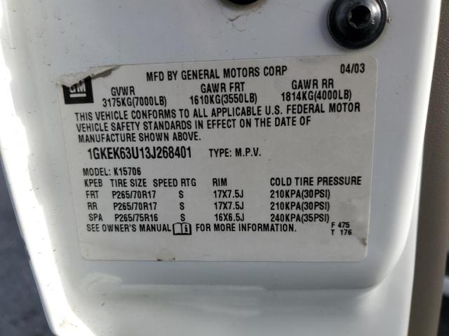 Photo 13 VIN: 1GKEK63U13J268401 - GMC YUKON DENA 