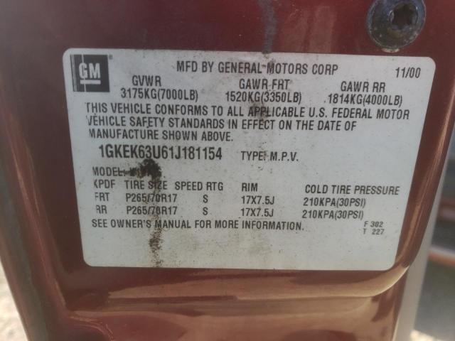 Photo 12 VIN: 1GKEK63U61J181154 - GMC DENALI 