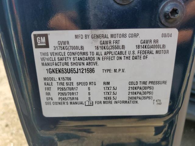 Photo 12 VIN: 1GKEK63U65J121686 - GMC YUKON DENA 