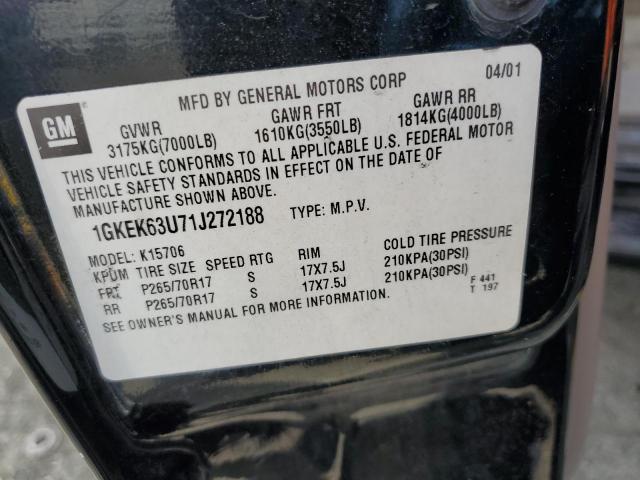 Photo 13 VIN: 1GKEK63U71J272188 - GMC DENALI 