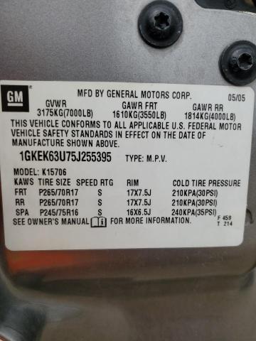 Photo 12 VIN: 1GKEK63U75J255395 - GMC YUKON 