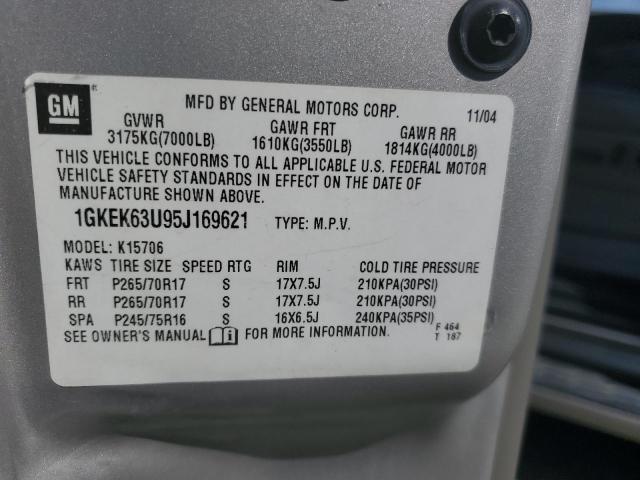 Photo 11 VIN: 1GKEK63U95J169621 - GMC YUKON 